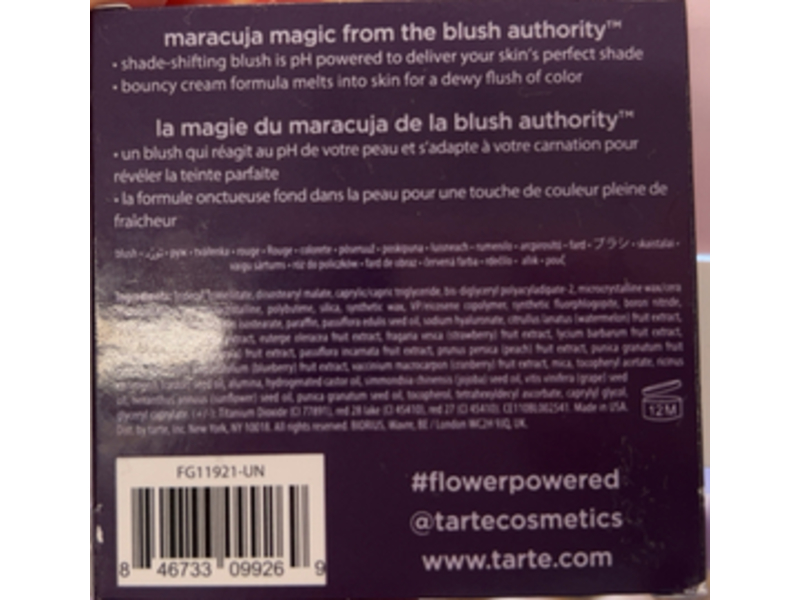 Tarte Maracuja Juicy Blush, Big Ego, 0.12 oz/3.5 g