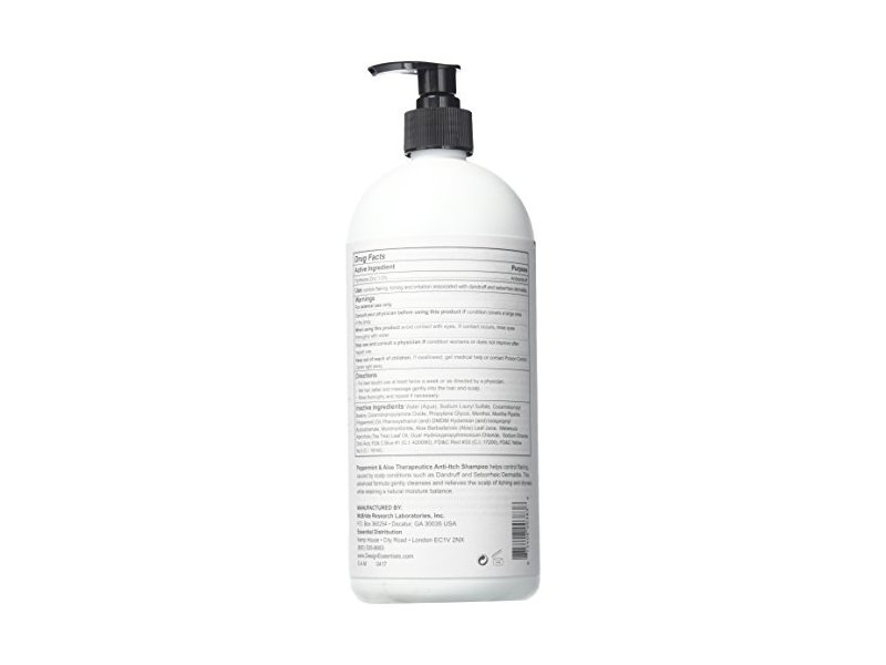 Design Essentials Anti-Itch Shampoo, Peppermint & Aloe, 32 fl oz/947 mL