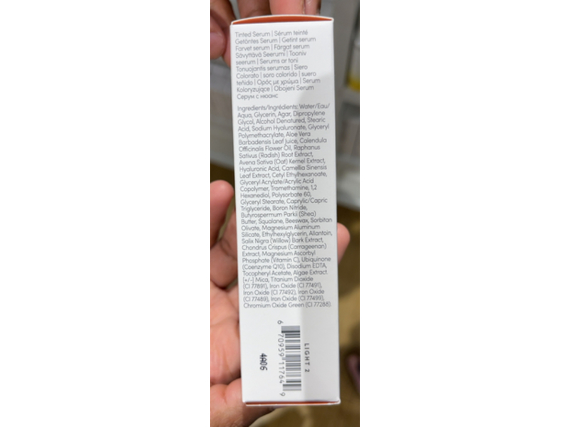 Jane Iredale HydroPure Tinted Serum, Light 2, 1 fl oz/30 mL