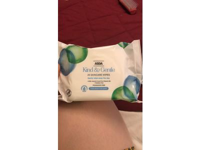 ASDA Kind Gentle Skin Care Wipes, Sensitive Skin, 25 ct