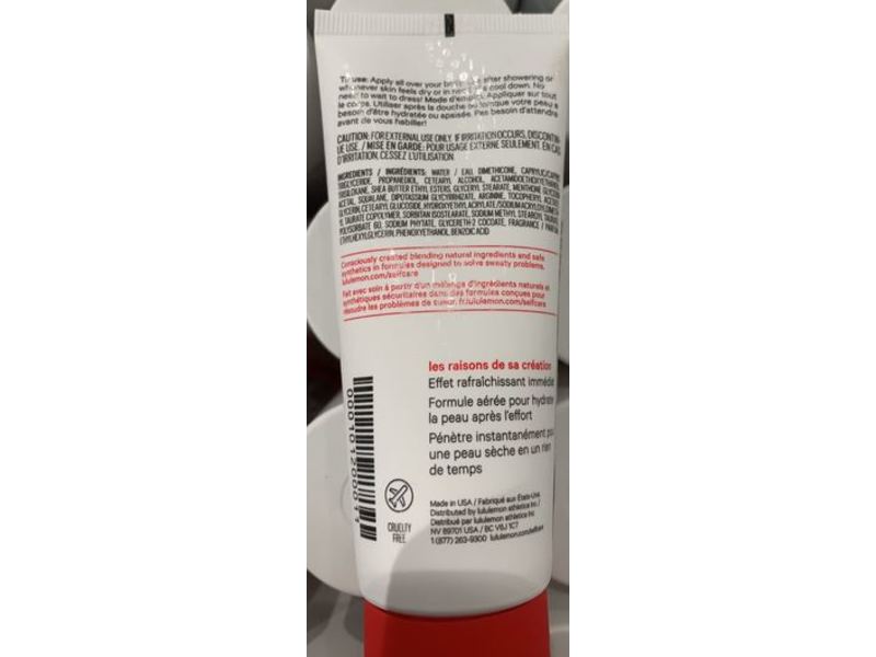 Lululemon Selfcare Speed Up Cool Down Body Lotion, 6.5 fl oz/192 mL