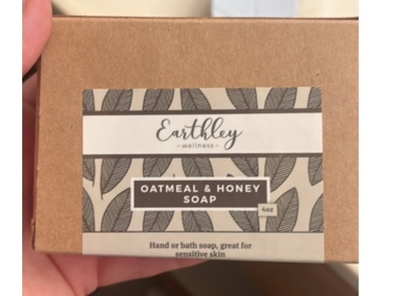 Earthley Wellness Hand Or Bath Soap, Oatmeal & Honey, 4 oz