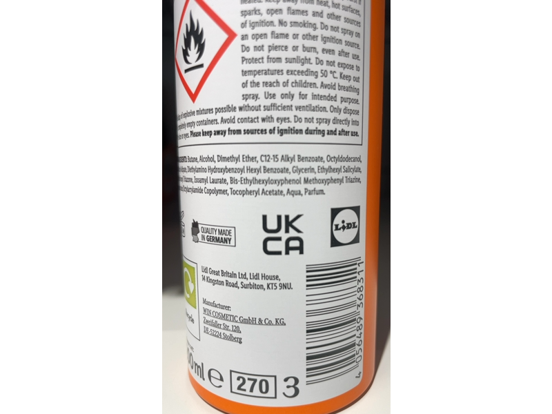 Cien Sun Sport Transparent Sun Protect Spary, SPF 30