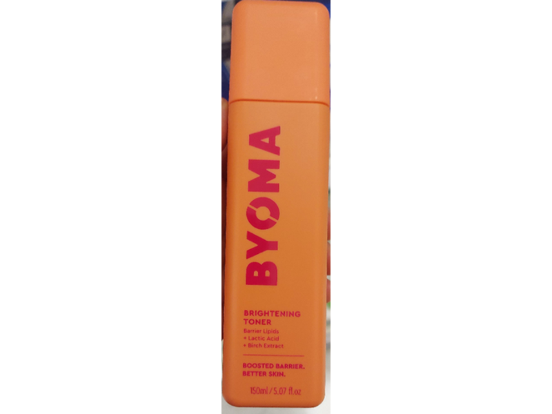 Byoma Brightening Toner, Barrier Lipids + Lactic Acid + Birch Extract, 5.07 fl oz/150 mL