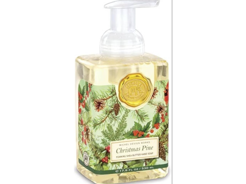 Michel Design Works Foaming Shea Butter Hand Soap, Christmas Pine, 17.8 fl oz/530 mL