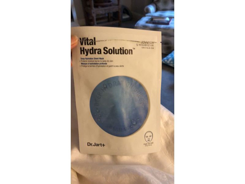 Dr. Jart Vital Hydra Solution Deep Hydration Sheet Mask, 0.09 oz/25 g