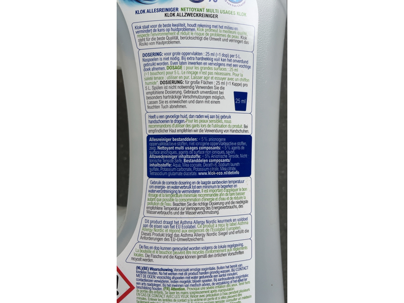 Klok Eco All - Purpose Cleaner, 1000 mL