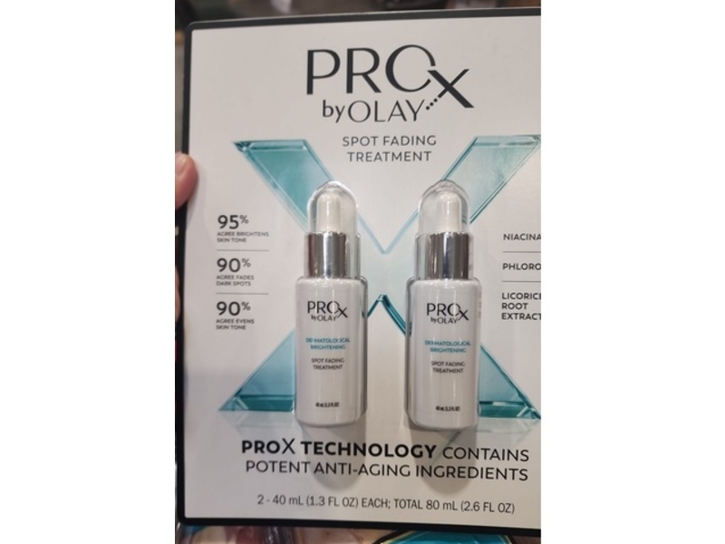 Olay ProX Spot Fading Treatment, 1.3 fl oz/40 mL, Pack Of 2