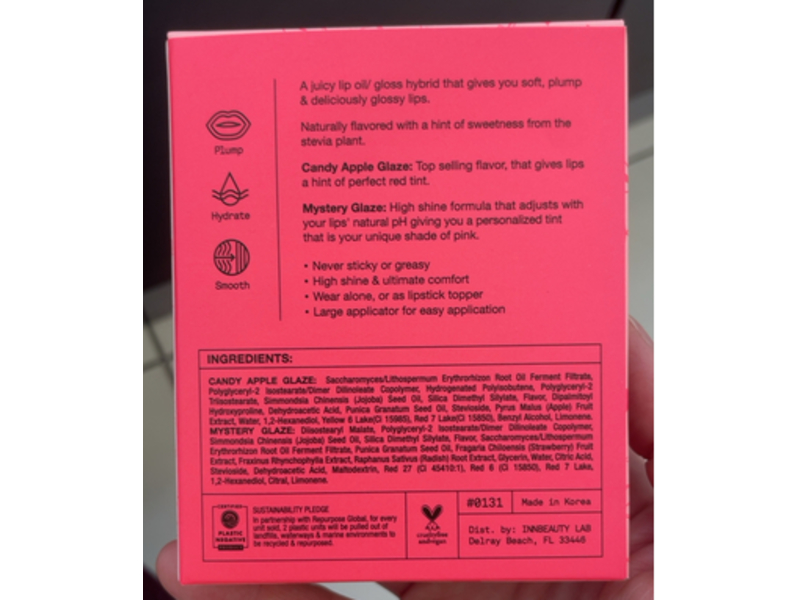 Innbeauty Get Glazed Lip Duo, Candy Apple + Mystery Glaze, 0.20 fl oz/6 mL