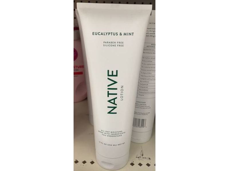 Native Moisturizing Lotion, Eucalyptus & Mint, 12 fl oz/354 mL, Pack Of 2