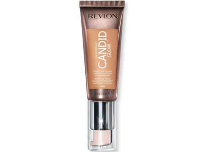Revlon PhotoReady Candid Glow Moisture Glow Anti-Pollution Foundation, 340 True Beige, 0.75 fl oz/22 mL