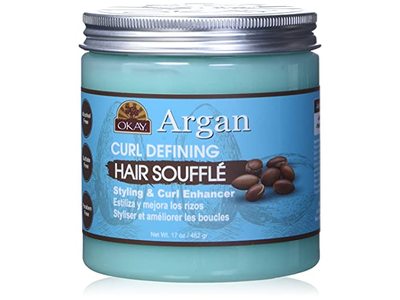 Okay Argan Curl Defining Styling & Curl Enhancer, Hair Souffle, 17 oz/482 g