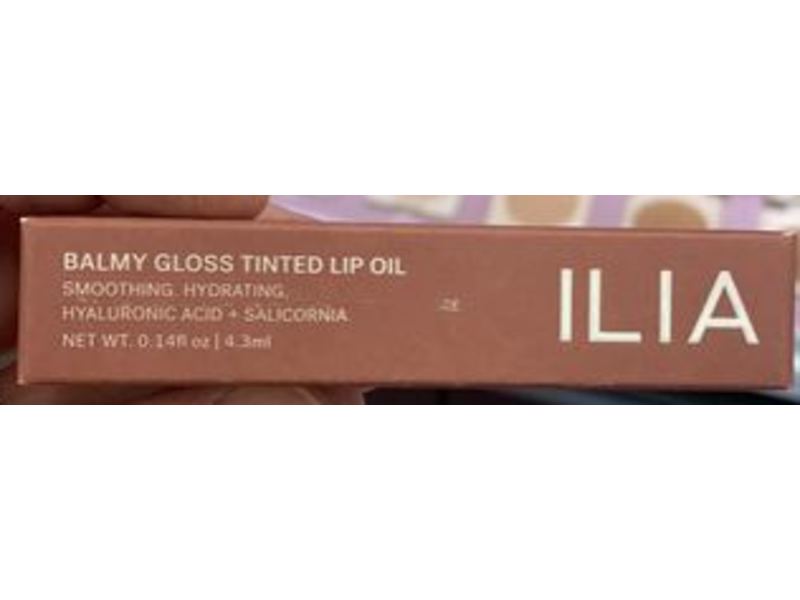 Ilia Balmy Gloss Tinted Lip Oil, Hyaluronic Acid + Salicornia, Maybe Violet, 0.14 fl oz/ 4.3 mL