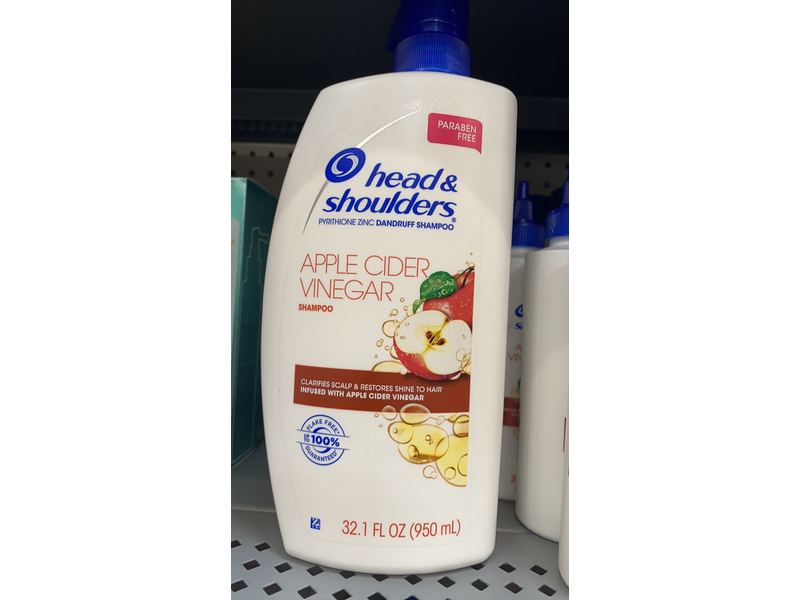 Head & Shoulders Shampoo, Apple Cider & Vinegar, 32.1 fl oz/950 mL