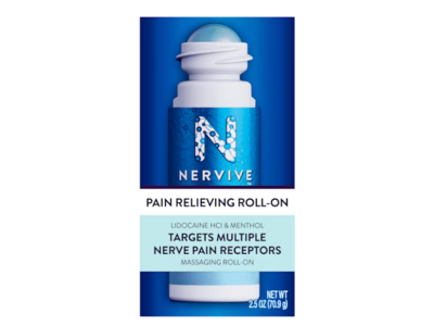 Nervive Pain Relieving Liquid Roll-On, Lidocaine HCI & Menthol, 2.5 oz/70.9 g