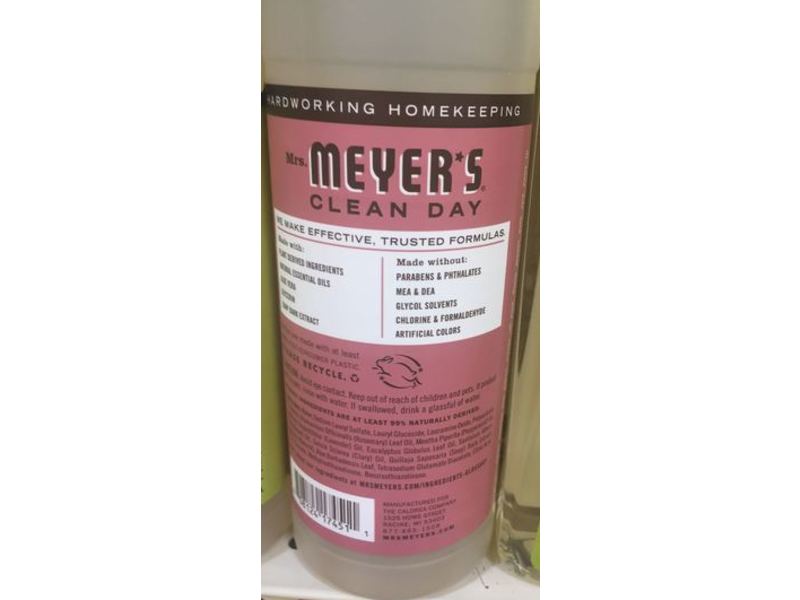 Mrs. Meyers Clean Day Dish Soap, Rosemary, 16 fl oz/473 mL
