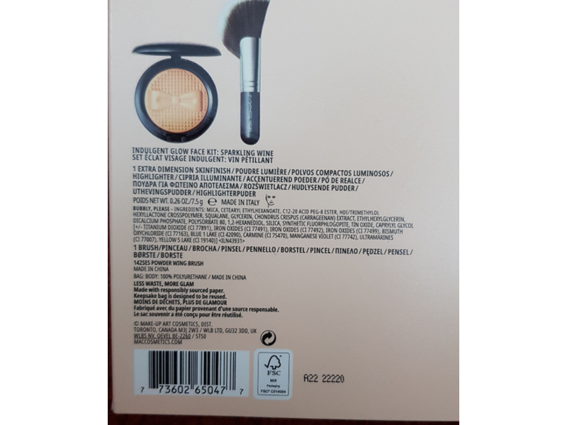 M.A.C Indulgent Glow Face Kit, Sparkling Wine, 0.26 oz/7.5 g