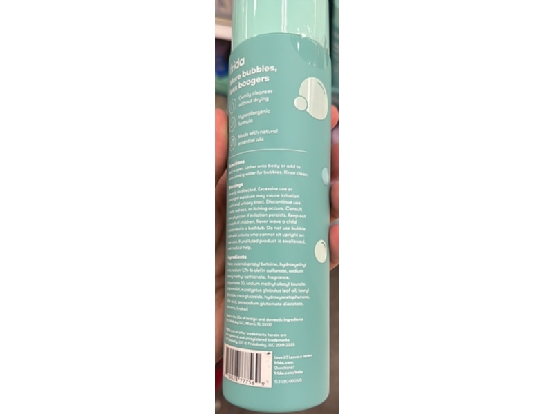 Frida Breathe Easy Vapor Bubble Bath + Body Wash, Eucalyptus, 10 fl oz