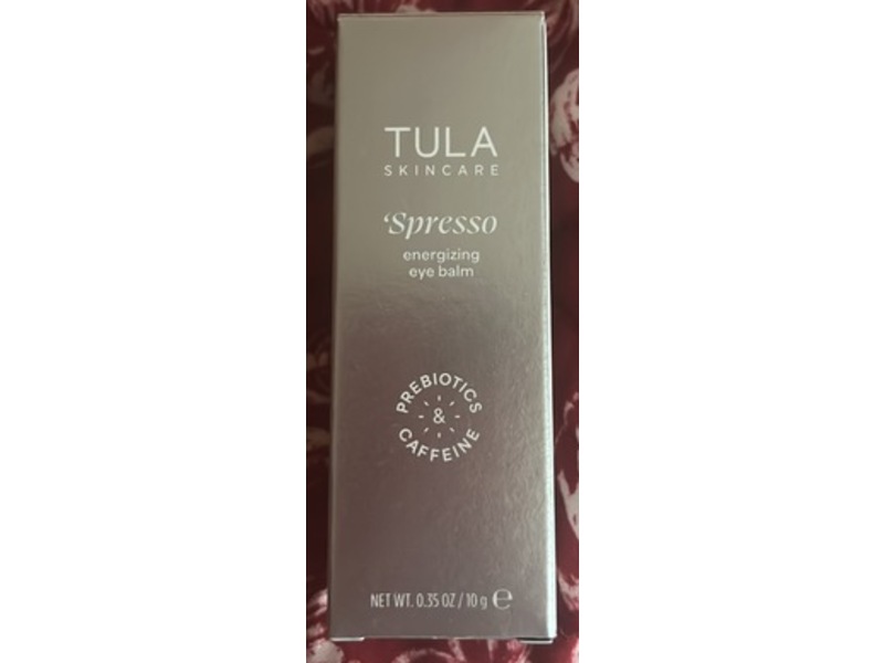Tula Skincare Spresso Energizing Eye Balm, Iced Pearlescent Glow, 0.35 oz/10 g