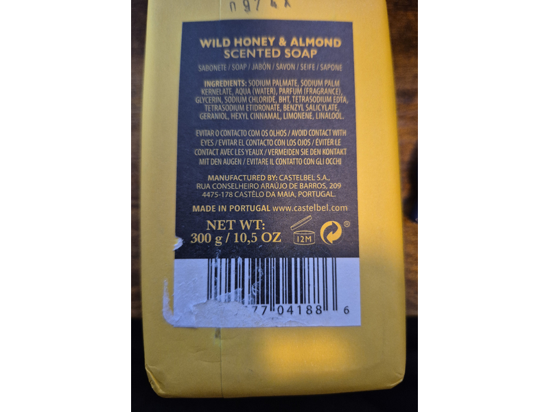 Castelbel Porto Revigorating Hand Wrapped Bar, c, 10.5 oz/300 g