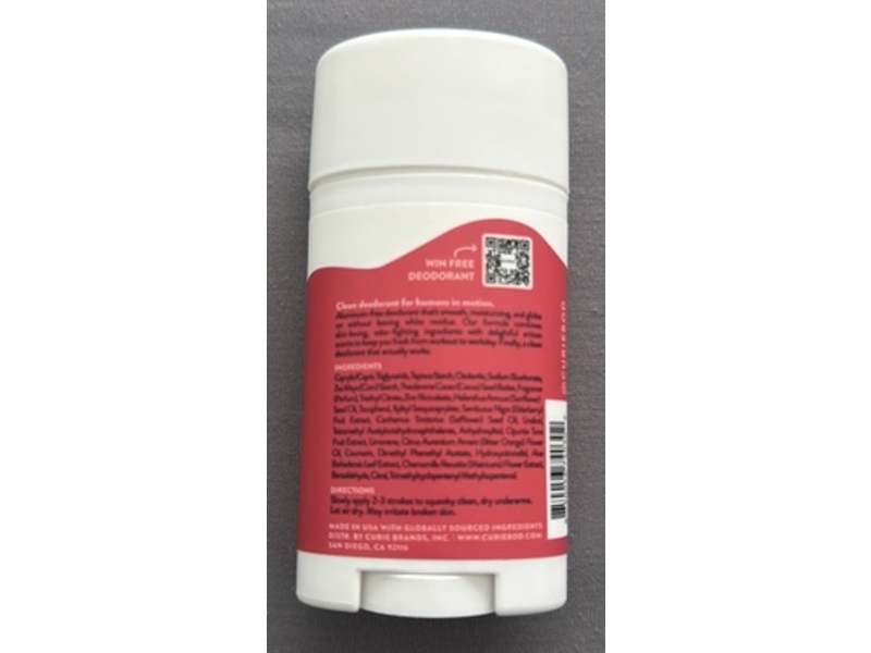 Curie Clean Deodorant, Cherry Woods, 2 oz/56.7 g