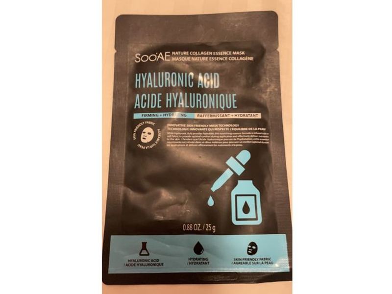 Soo'AE Nature Collagen Essence Mask, Hyaluronic Acid, 0.88 oz/25 g