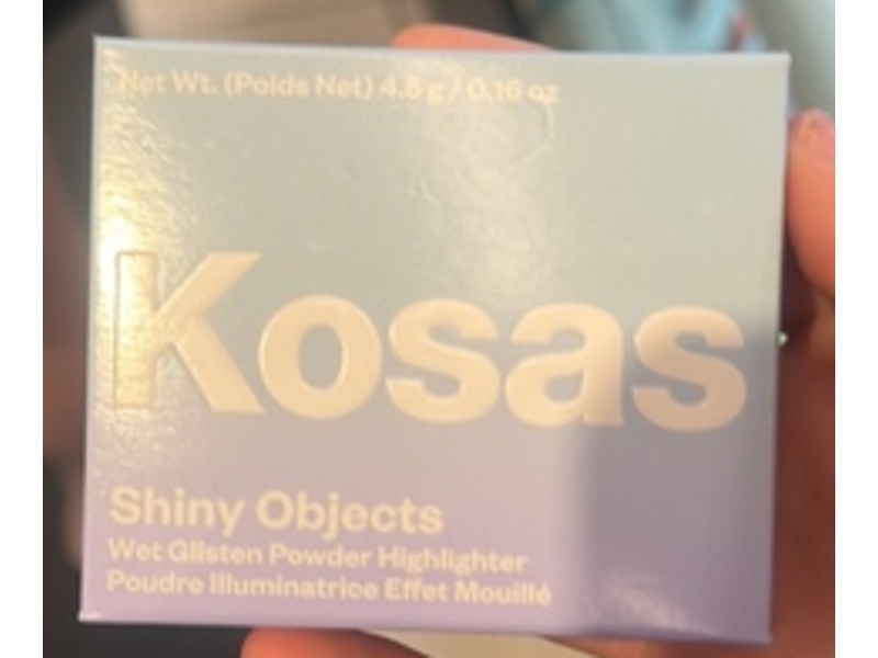 Kosas Shiny Objects Wet Glisten Powder Highlighter, Glimmerose, 0.16 oz/4.5 g
