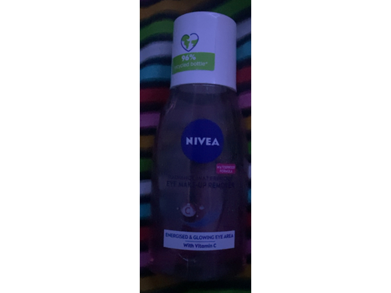 Nivea Radiance Waterproof Eye Make-Up Remover, Vitamin C, 125 mL