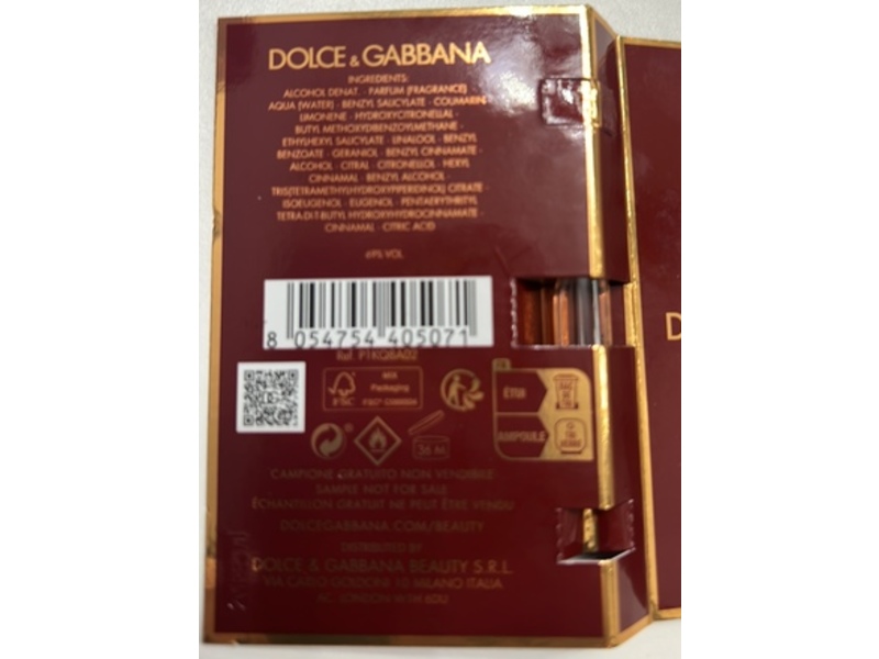 Dolce & Gabbana Parfum Spray, Q, 0.05 oz/1.5 mL