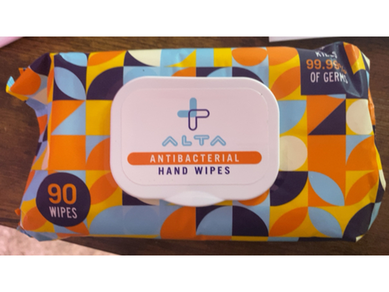 Alta+ Antibacterial Hand Wipes, Pack Of 3