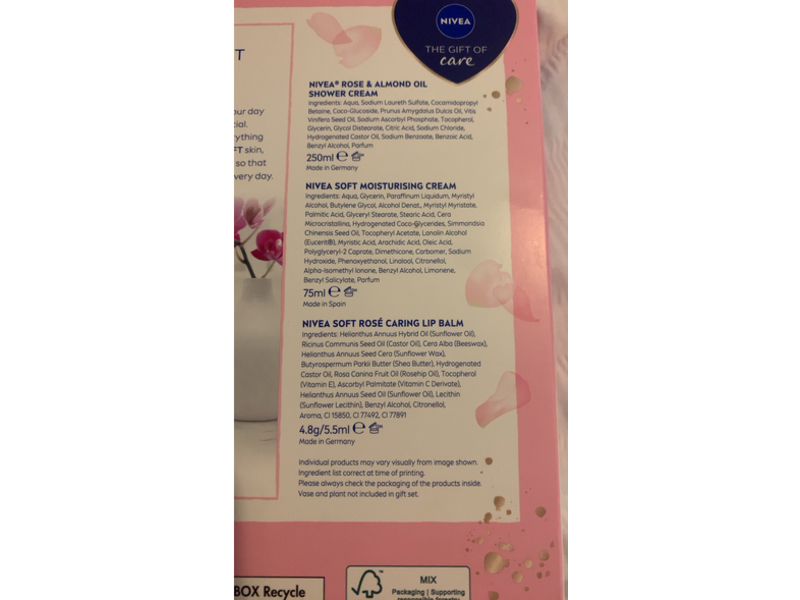 Nivea Rose Soft Skincare Regime Set,