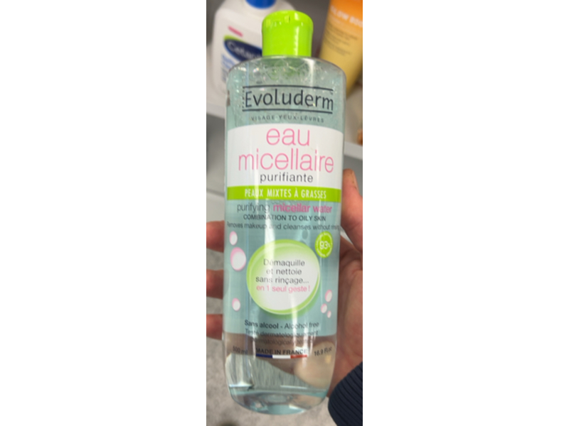 Evoluderm Purifying Micellar Water, 16.9 fl oz/500 mL