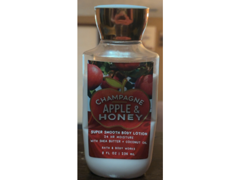Bath & Body Works Champagne Super Smooth Body Lotion, Apple & Honey, 8 fl oz/236 mL