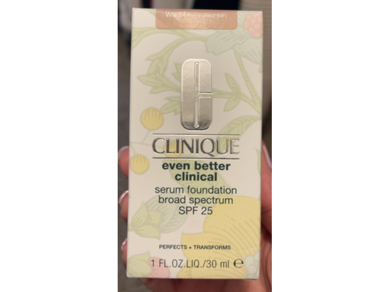 Clinique Even Better Clinical Serum Foundation, SPF 25, WN 54 Honey Wheat, 1 fl oz/30 mL