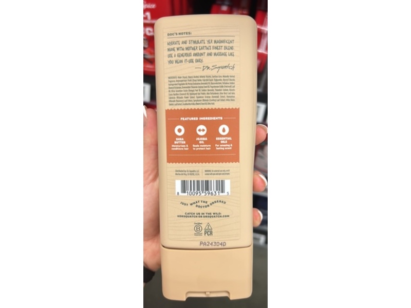Dr. Squatch Moisturizing Conditioner, Wood Barrel Bourbon, 11 fl oz/325 mL