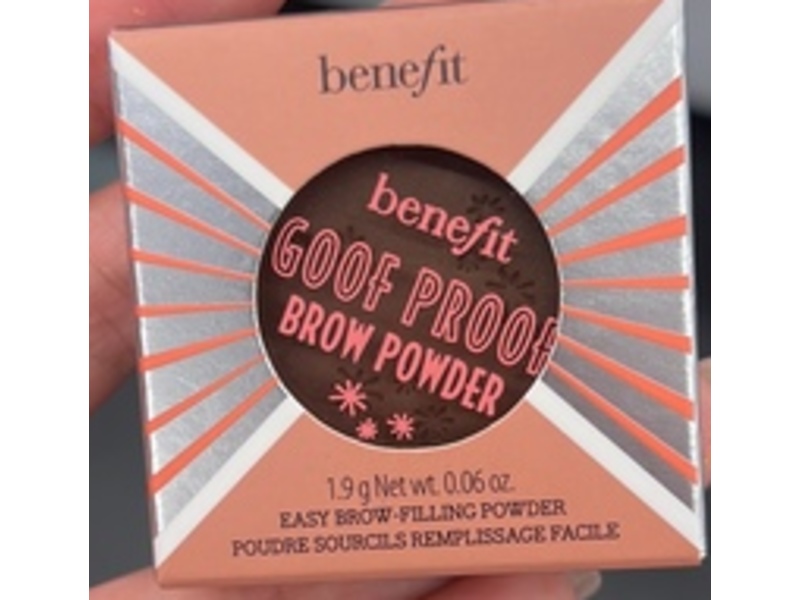 Benefit Goof Proof Brow Powder, 4 Warm Deep Brown, 0.06 fl oz/1.9 g