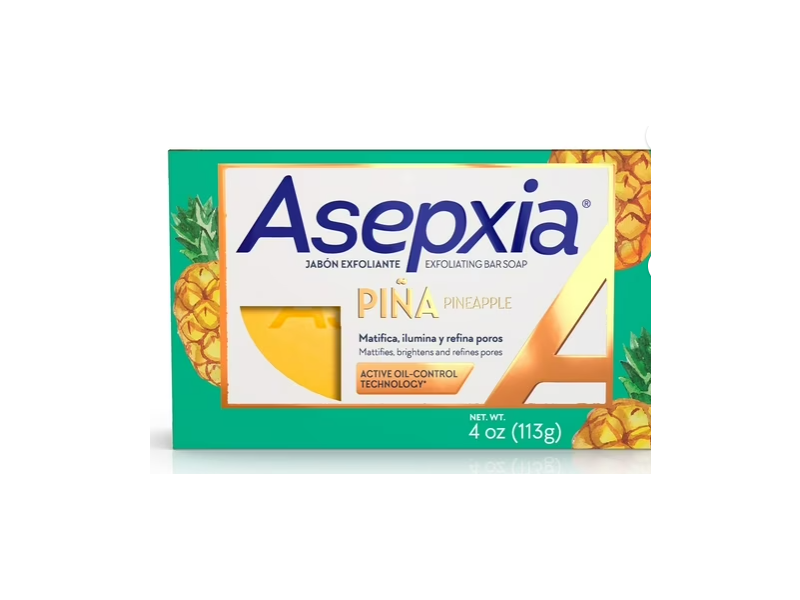 Asepxia Exfoliating Bar Soap, Pina Pineapple, 4 oz/113 g
