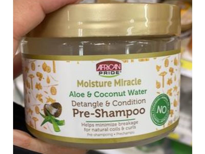 African Pride Detangles & Conditions Pre-Shampoo, Aloe, 12 oz/340 g