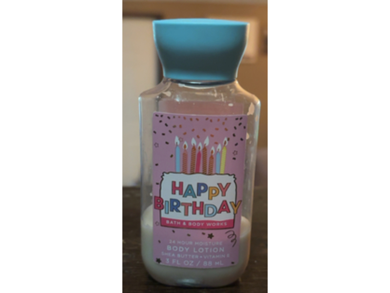 Bath & Body Works Happy Birthday Body Lotion, Frosted Vanilla, 3 fl oz/88 mL