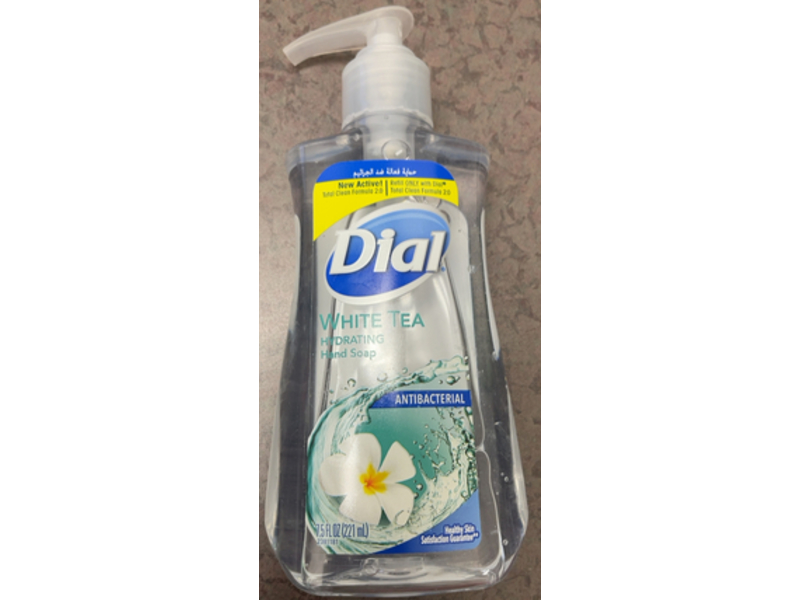 Dial Hydrating Hand Soap, White Tea, 7.5 fl oz/221 mL, Pack Of 6