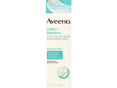 Aveeno Calm + Restore Skin Therapy Balm, Sensitive Skin, 1.7 oz /48 g