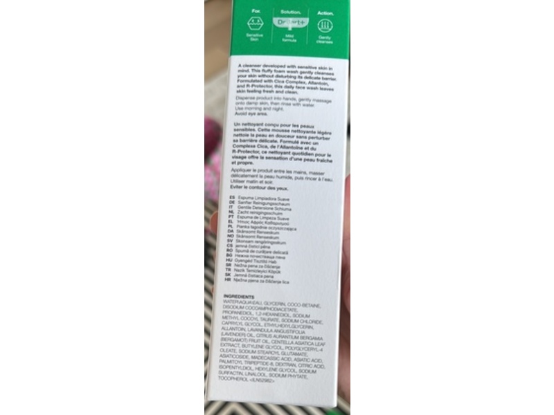 Dr. Jart+ Cicapair Gentle Cleansing Foam, 5.07 fl oz/150 mL