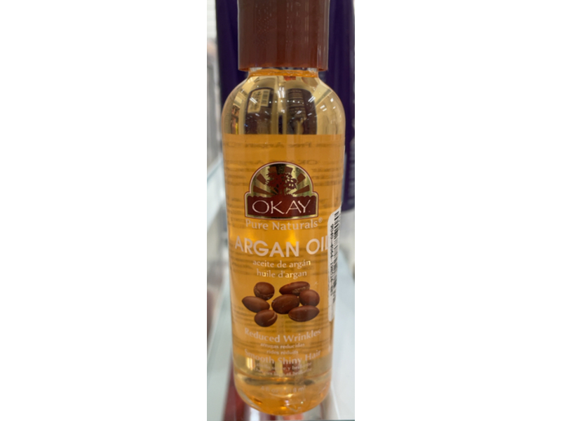 Okay Pure Naturals Argan Oil Smooth Shiny Hair, 4 oz/118 mL
