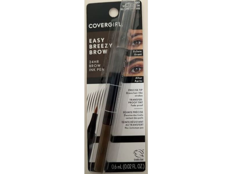 Covergirl Easy Breezy Brow, Soft Blonde 100, 0.02 fl oz/0.6 mL