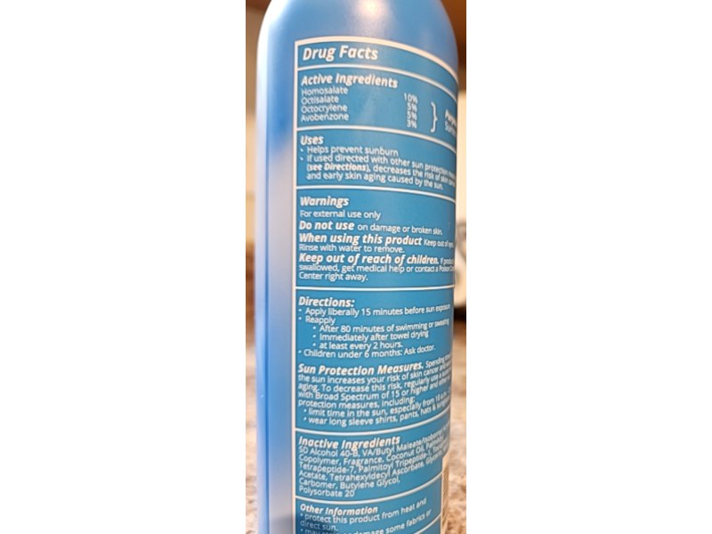 Florida Glow Sunscreen Spray, SPF 50 Peptides + Vitamin C, 5.5 fl oz/162 mL