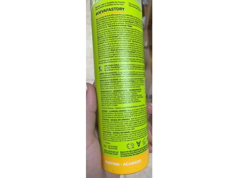 DevaCurl DevaFast Dry Accelerator Spray, Finish, 6 oz/170 g