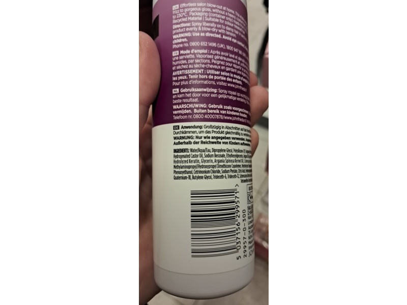 John Frieda Frizz Ease Infinite Smooth Salon Blow-Out Spray, 200 mL