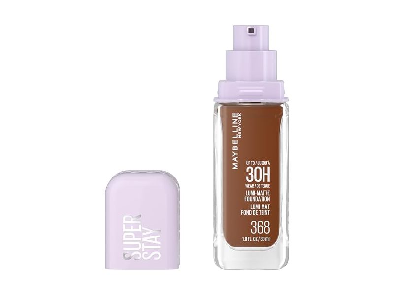 Maybelline New York Super Stay Lumi-Matte Foundation, 30H, 368, 1.0 fl oz/30 mL