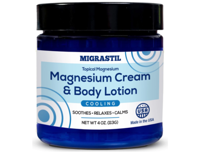 Migrastil Magnesium Cream & Body Lotion, Cooling, 4 oz/113 g