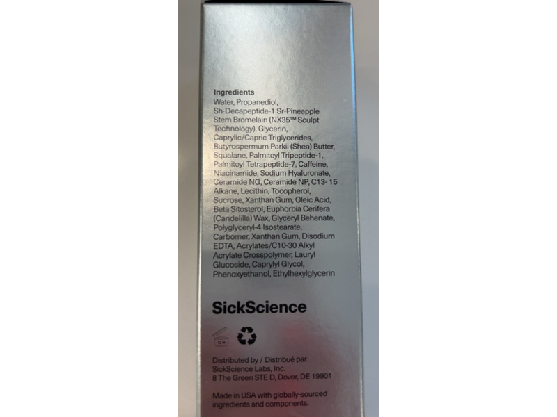 Sickscience Shape Shift V-Line Jaw Defining Serum, 30 mL